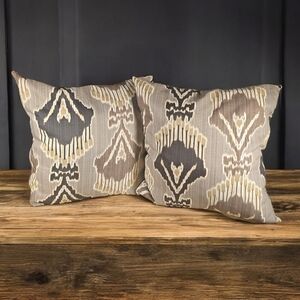 Indoor/Outdoor Feather Throw Pillows